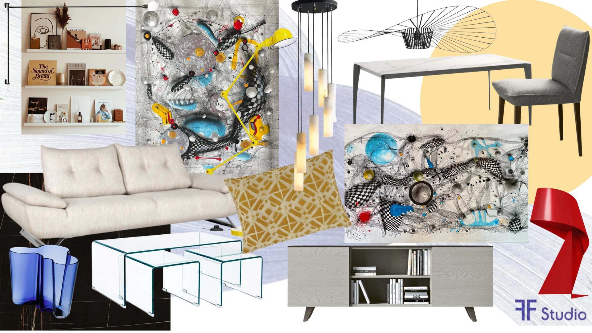 Coaching déco – Quand l’art devient le fil conducteur de la pièce de vie