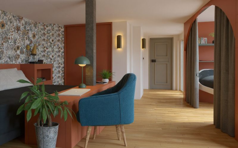 chambre cosy dans un hotel familiale