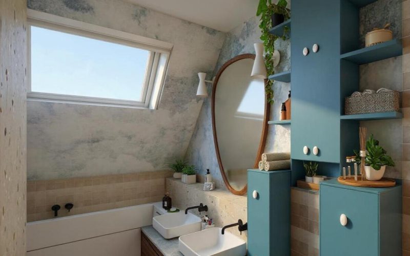 rénovation d'une Salle de bain élégante et cosy
